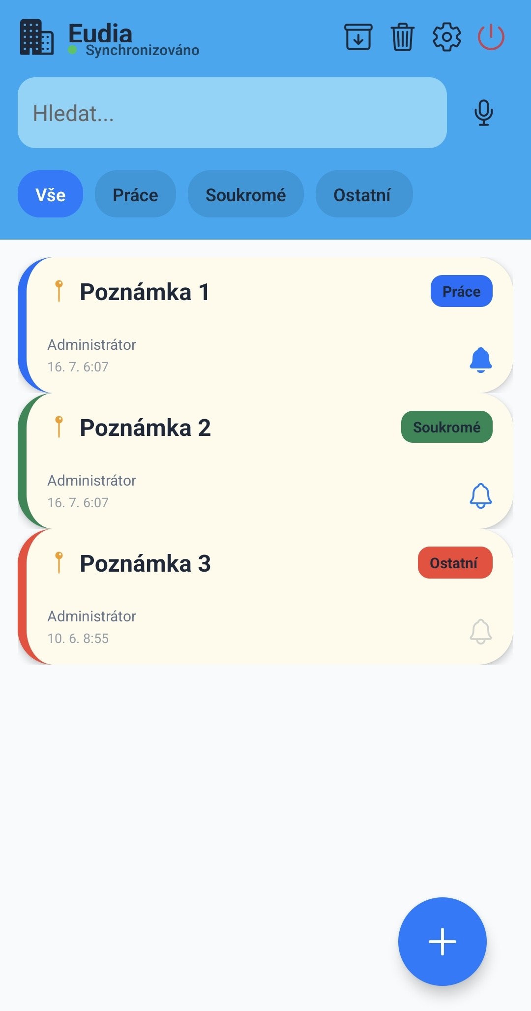 Poznámky mobil